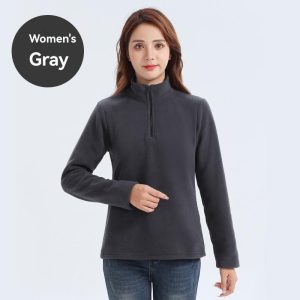 Hoodies & Sweatshirts |  Womens Half-Zip Fleece Pullover