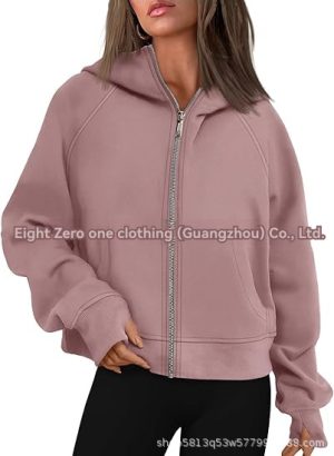 Hoodies & Sweatshirts |  Womens Scuba Oversized Full-Zip Hoodie