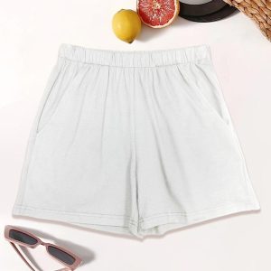 Shorts |  Womens Scuba Mid-Rise Oversized Short 7″