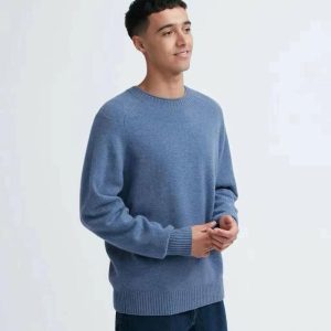 Sweaters |  Mens Alpaca Wool-Blend Crewneck Sweater